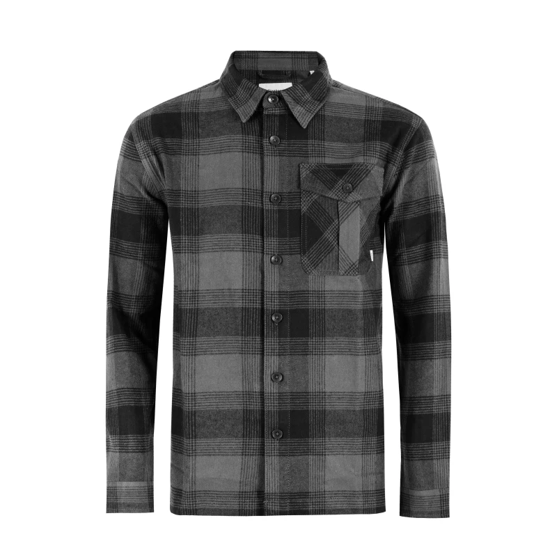 Image of Firetrap Check Shirt Mens - Black S