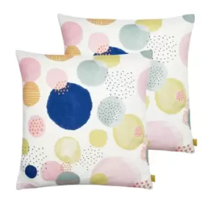 Image of Furn. Dottol Twin Pack Polyester Filled Cushions Multi