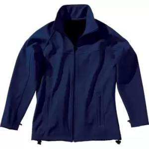 Image of TRA645 Uproar Womens Navy Size 16 Soft Shell Jacket