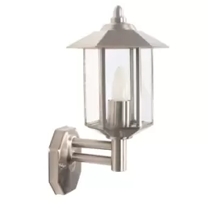 Image of Pacific Lifestyle Metal Pagoda Wall Light - Brushed Steel