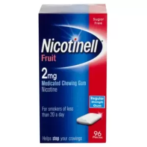 Image of Nicotinell Nicotine Gum 2mg Fruit 96 Pieces