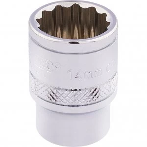 Image of Draper 3/8" Drive Polished Finish Hi Torq Bi Hexagon Socket Metric 3/8" 14mm