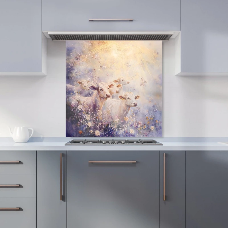 Image of Designer Kitchen Splashbacks Ava Sterling: 00016 Kitchen Splashback Size: 600mm x 600mm Multicolor Unisex 600mm x 600mm