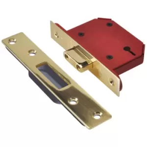 Image of Union StrongBOLT 2103S 3 Lever Mortice Deadlock Polished Brass 68m...