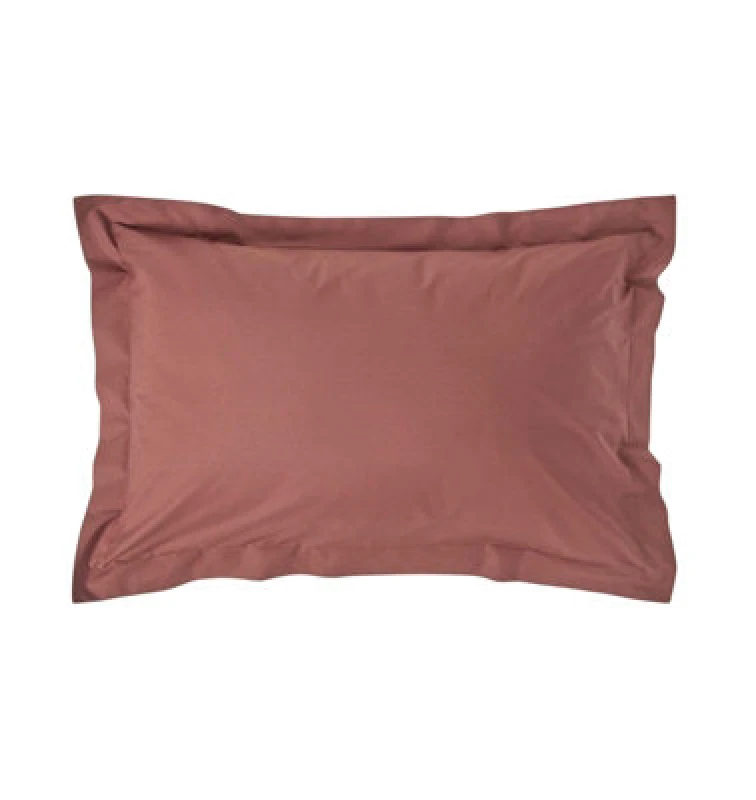 Image of Homescapes Egyptian Cotton Oxford Pillowcase 200 TC, Standard Size Chocolate