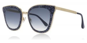Image of Jimmy Choo LIZZY/S Sunglasses Blue / Gold KY2 63mm