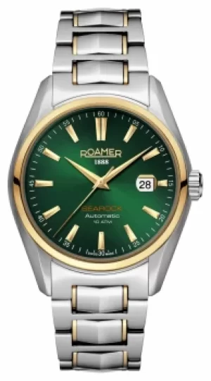 Image of Roamer 210633 47 75 20 Searock Automatic Green Dial Bi- Watch