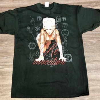 Image of Madonna - Re-invention Tour Unisex Large T-Shirt - Black