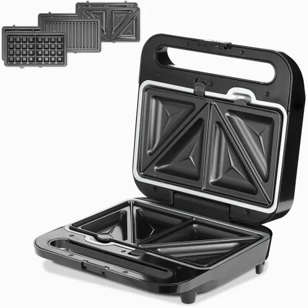 Image of Sandwich Grill 3in1 Black/Silver 1000W