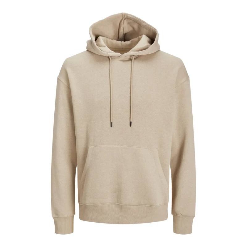 Image of jack & jones Star Basic Hoodie in Organic Cotton Blend beige Men M