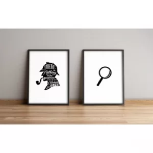 Image of 2PYSCT-026 Multicolor Decorative Framed MDF Painting (2 Pieces)