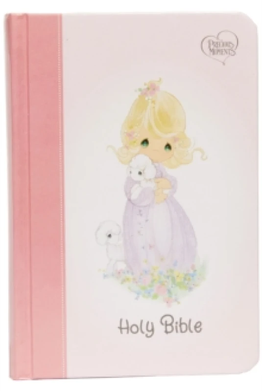 Image of nkjv precious moments small hands bible hardcover pink comfort print holy b 9780785238621