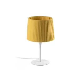 Image of Samba Table Lamp Round Tapered Yellow, E27