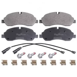 Image of Brake Pad Set 16955 by Febi Bilstein front axle