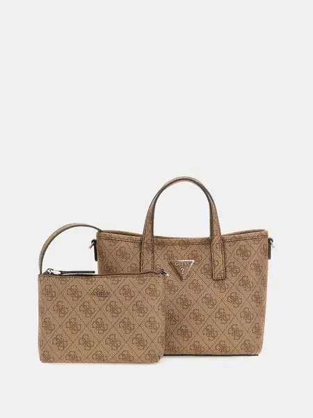 Image of Guess Latona 4G Logo Mini Handbag 14858763 Beige