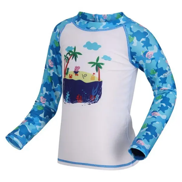 Image of Regatta Peppa Pig Rash Suit - Blue C6-C12m