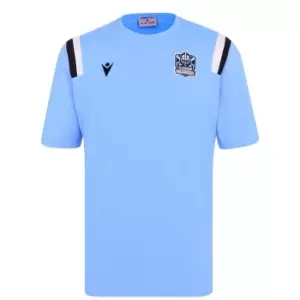 Image of Macron Glasgow Warriors Cotton T Shirt Mens - Blue