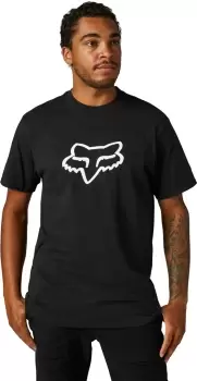 Image of FOX Legacy FOX Head T-Shirt, black-white Size M black-white, Size M