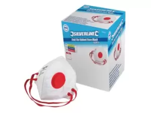 Image of Silverline 633895 Fold Flat Valved Face Mask FFP3 NR Display Box 25pk