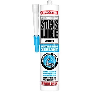 Image of Evo-Stik Sticks Like Waterproof Sealant White 290ml