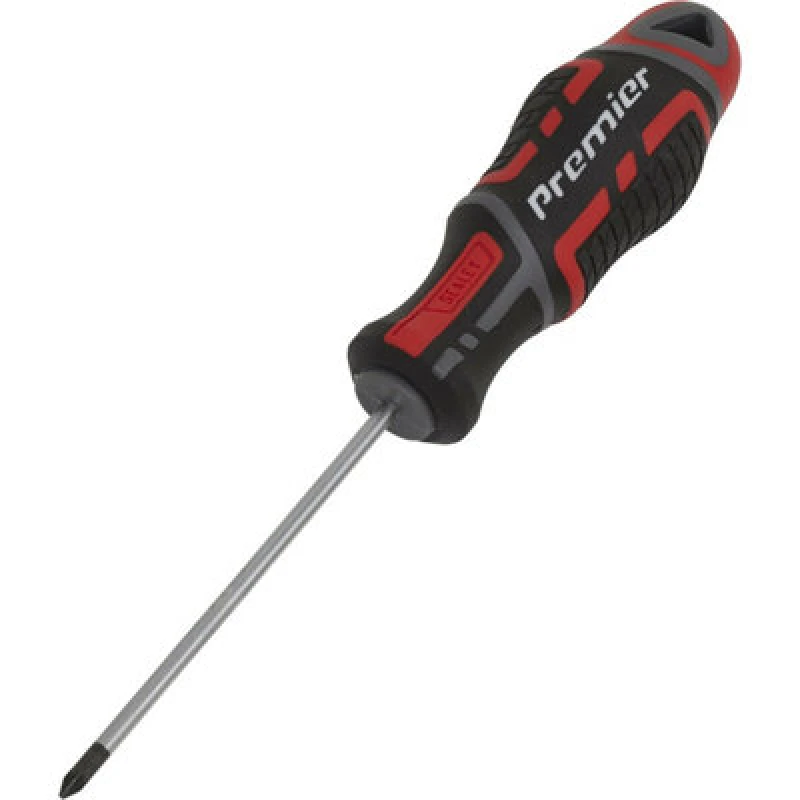 Image of Loops PREMIUM Pozi 0 x 75mm Screwdriver - Ergonomic Soft Grip - Magnetic Tip Driver Multi