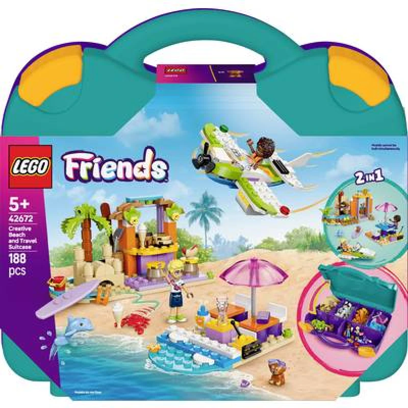 Image of LEGO LEGO Friends 2in1 Creative Beach and Travel Suitcase 42672