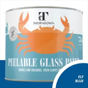 Image of Thorndown Elf Blue Peelable Glass Paint 150ml - Translucent