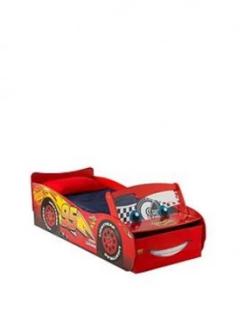 Image of Disney Cars Lightning McQueen Toddler Bed with Light up Windscreen by HelloHome, One Colour
