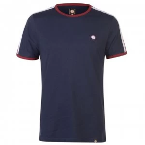 Image of Pretty Green Tilby Moon T Shirt - Navy
