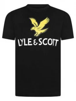 Image of Lyle & Scott Boys Short Sleeve Eagle Logo T-Shirt - Black