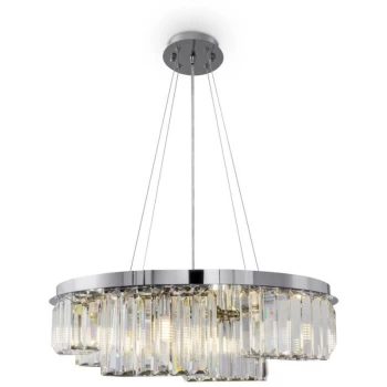 Image of Maytoni Modern - Colline Modern Colline 6 Light Chrome Pendant Ceiling Light