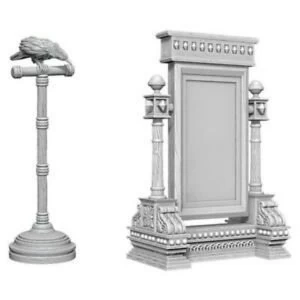 Image of Pathfinder Deep Cuts Unpainted Miniatures - Mirror & Bird on Stand