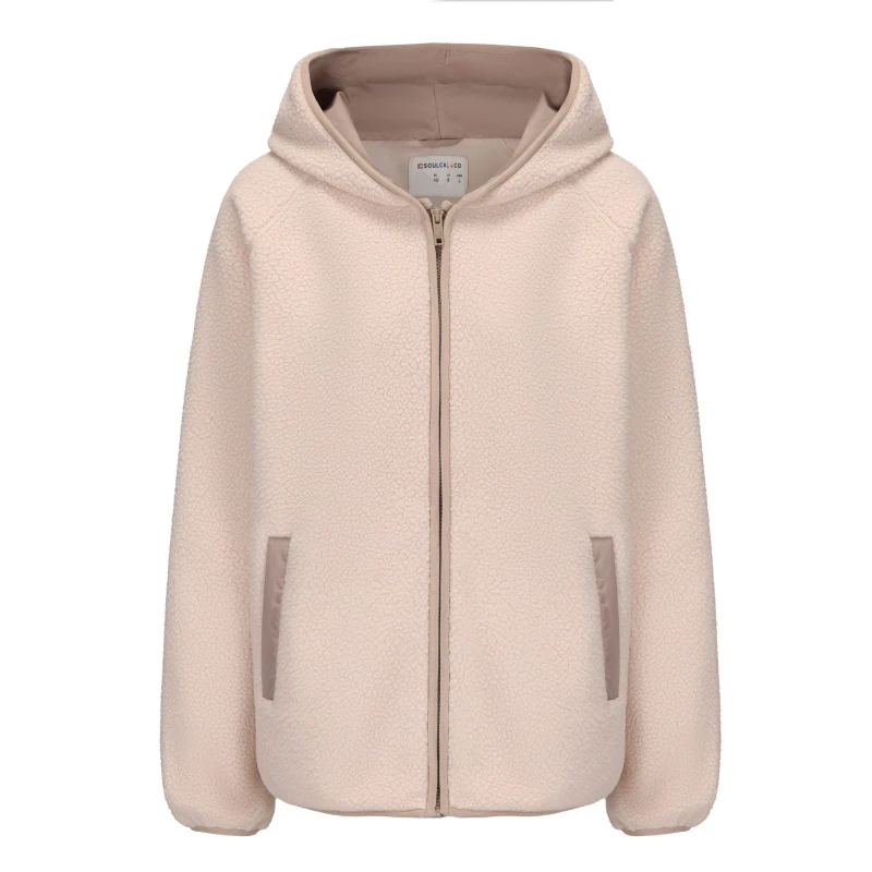 Image of SoulCal Womens Soul Full Zip Fleece Beige female 8 (36)
