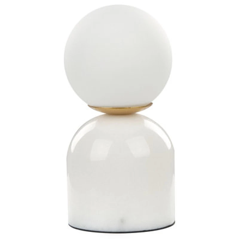 Image of Beliani Table Lamp Kiwi Stone White