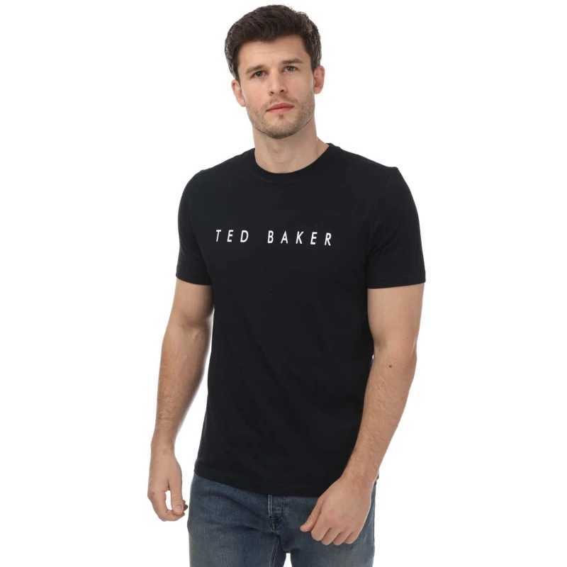 Image of Ted Baker Broni Branded T-Shirt - Black M