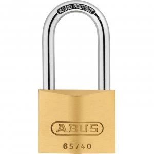 Image of Abus 65 Series Compact Brass Padlock Keyed Alike 40mm Long 6406
