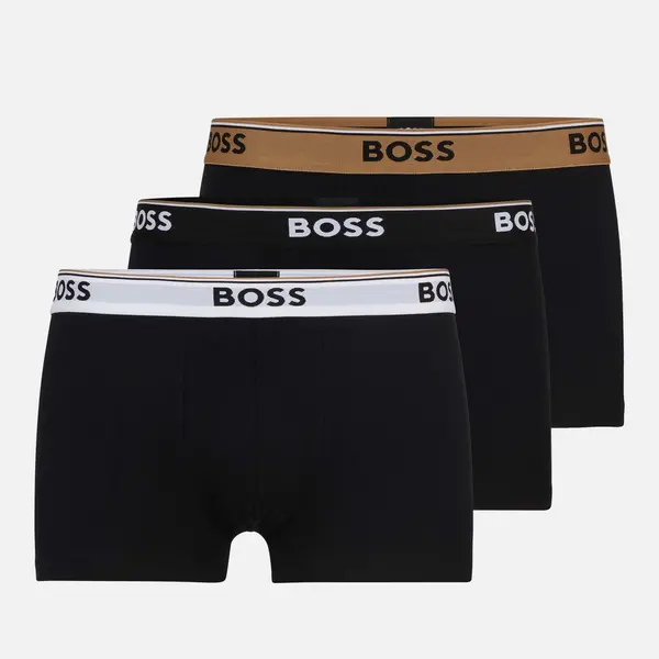 Image of BOSS Bodywear 3 Pack Stretch-Cotton Trunk Boxer Shorts - L