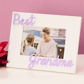 Image of 6" x 4" - Photo Frame 3D Letters - Best Grandma
