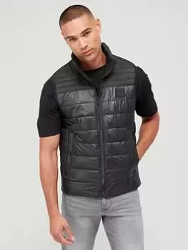 Image of BOSS Odeno Padded Gilet - Black, Size 52=Uk42, Men