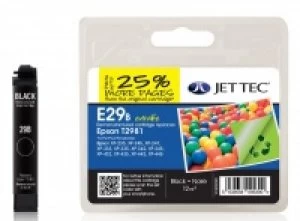 Image of Epson T2981 Black Remanufactured Ink Cartridge by JetTec E29B