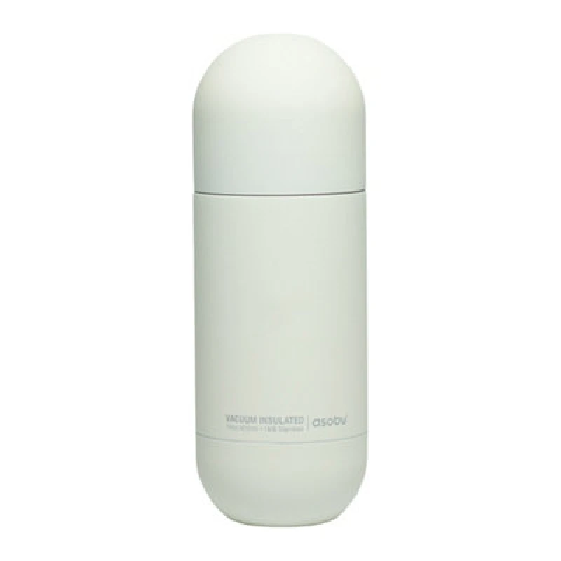 Image of asobu Orb Stainless Steel Insulated Water Bottle White 400ml White