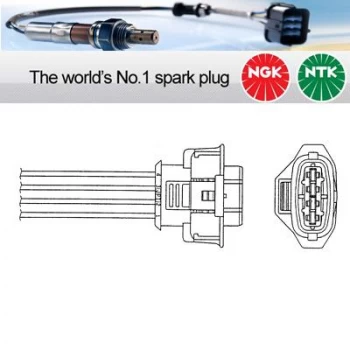 Image of 1x NGK NTK Oxygen O2 Lambda Sensor OZA683-EE17 OZA683EE17 (1525)