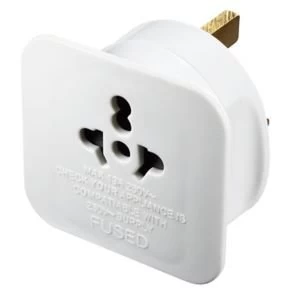 Image of BQ Plastic Visitor to UK Travel Adaptor