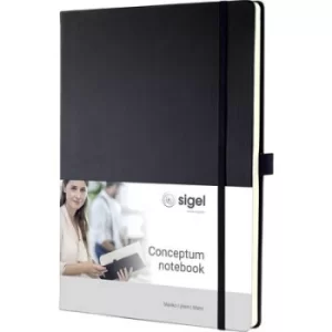 Image of Sigel CONCEPTUM CO110 Notebook Blank Black No. of sheets: 194 A4