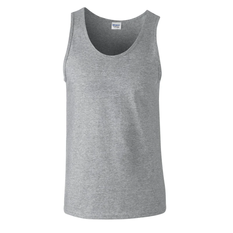 Image of Gildan Soft Tank Top Grey male