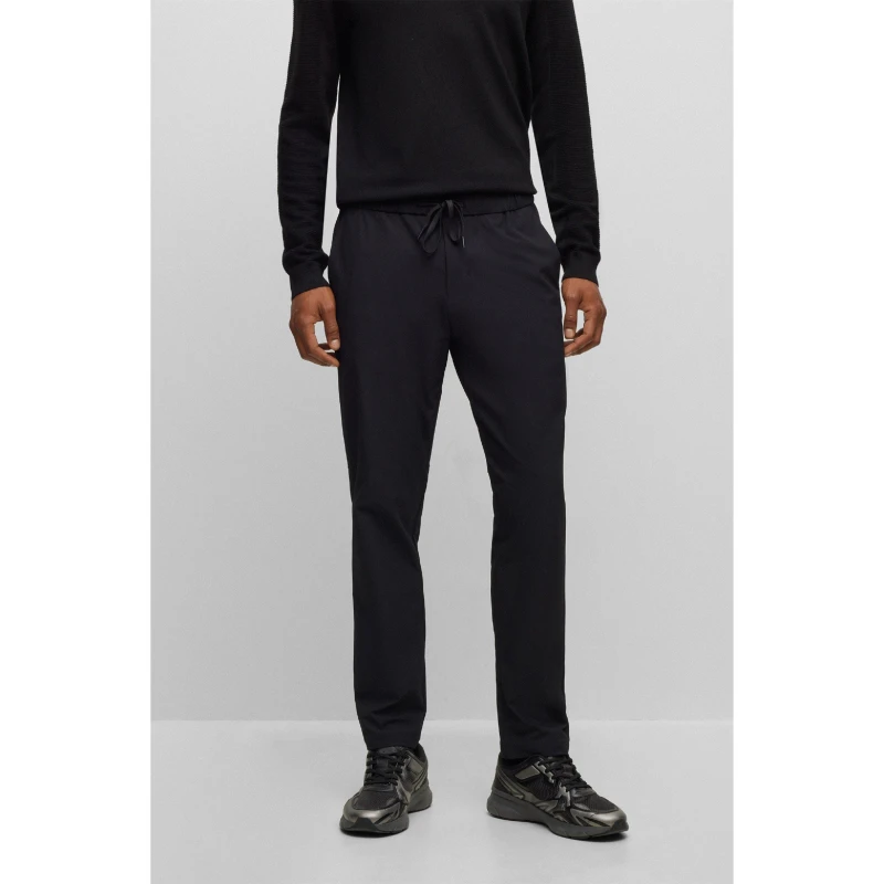 Image of Boss Mens T Jordison Straight Trousers Black male 30W R