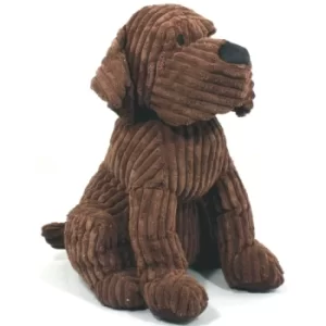 Image of Large Chocolate Ribbed Dog Doorstop