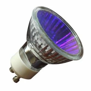 Image of Status 50W Blue Halogen GU10 Spotlight Bulb