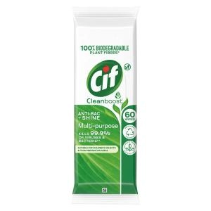 Image of Cif Bio Anti Bac & Shine Multi Purpose Wipes 80pk