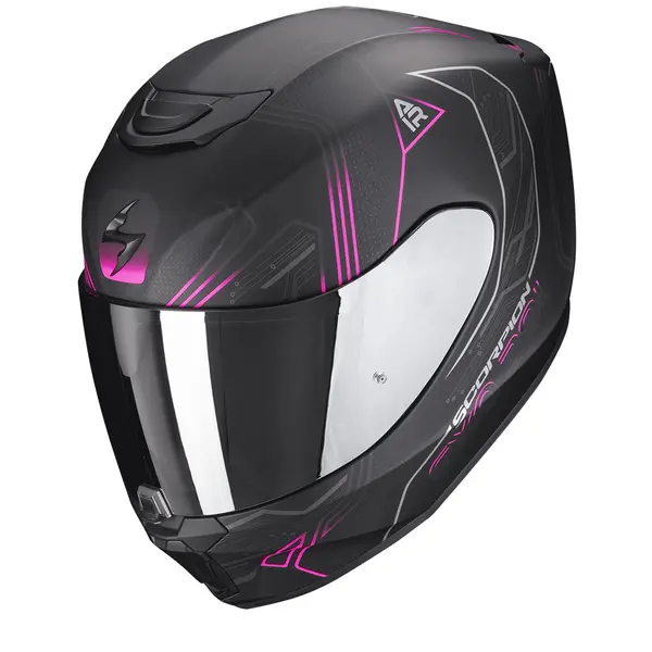 Image of Scorpion Exo-391 Spada Matt Black-Pink Full Face Helmet S